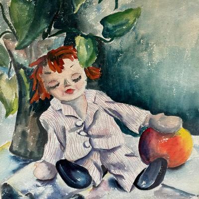 LOT 39L: Framed Watercolor