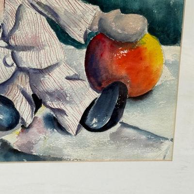 LOT 39L: Framed Watercolor