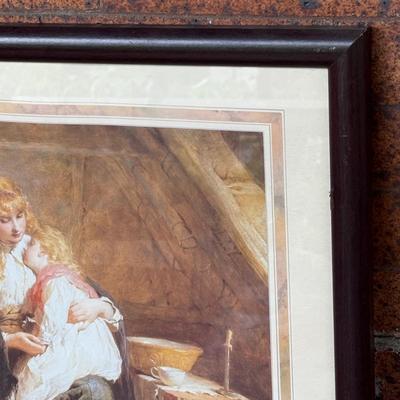 LOT 40L: The Orphans Framed Print by George Elgar Hicks