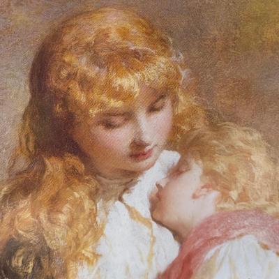 LOT 40L: The Orphans Framed Print by George Elgar Hicks