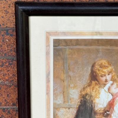 LOT 40L: The Orphans Framed Print by George Elgar Hicks