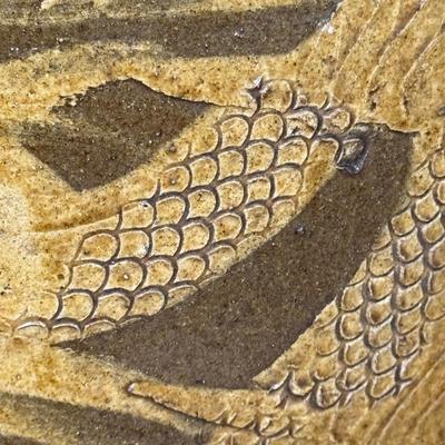 LOT 42L:Vintage Chinese Egg Pot Dragon Motif Jardiniere Planter ( 17 Inch Large)