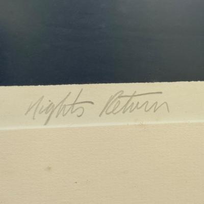 LOT 44L: "Nights Return" Penciled Signed Artwork by Melvin Goldfield (1939-2000 Philadelphia, PA).