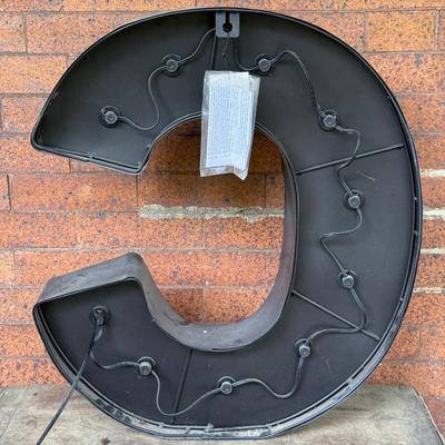 LOT 45L: Electric Light Up Marquee Initial Letter C