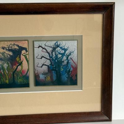 LOT 46X: Framed Abstract Artwork