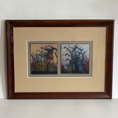 LOT 46X: Framed Abstract Artwork