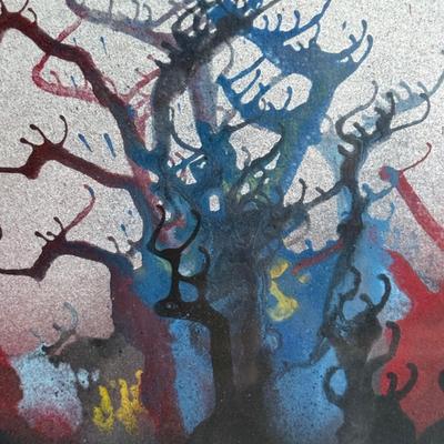 LOT 46X: Framed Abstract Artwork