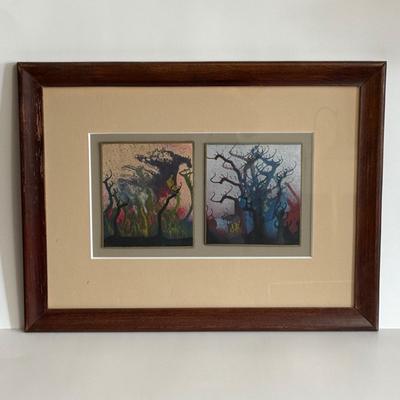 LOT 46X: Framed Abstract Artwork