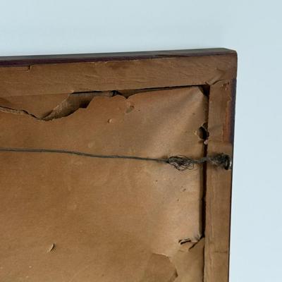 LOT 47X: Antique Wood Framed Beethoven Sonata Framed Print