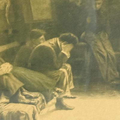 LOT 47X: Antique Wood Framed Beethoven Sonata Framed Print