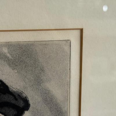 LOT 49X: Pencil Signed, Joseph Margulies "Old Philosopher"