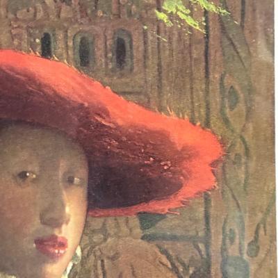 LOT 50X: Framed National Gallery Of Art Prints: "Girl With the Red Hat"