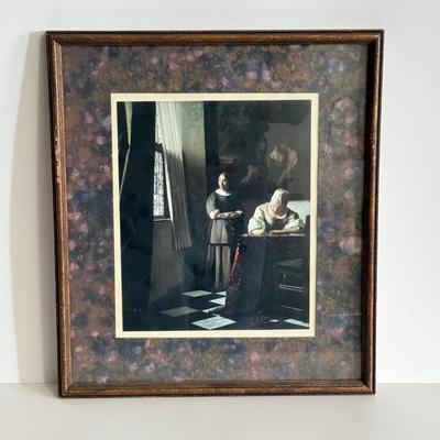 LOT 50X: Framed National Gallery Of Art Prints: "Girl With the Red Hat"