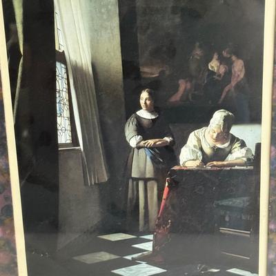 LOT 50X: Framed National Gallery Of Art Prints: "Girl With the Red Hat"