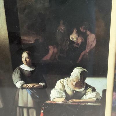 LOT 50X: Framed National Gallery Of Art Prints: "Girl With the Red Hat"