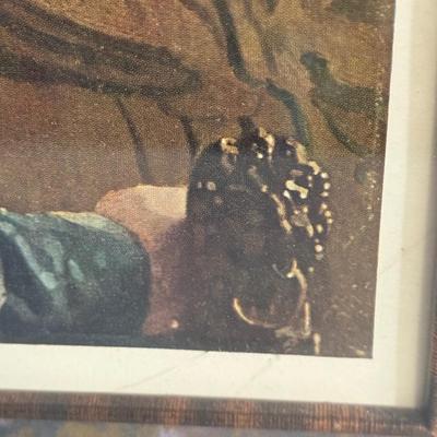 LOT 50X: Framed National Gallery Of Art Prints: "Girl With the Red Hat"