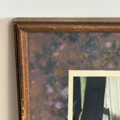 LOT 50X: Framed National Gallery Of Art Prints: "Girl With the Red Hat"