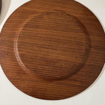 LOT 52L: Nissen Denmark Cheese Board and Assortment of Wooden Bowls, Plates