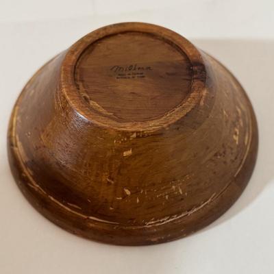 LOT 52L: Nissen Denmark Cheese Board and Assortment of Wooden Bowls, Plates