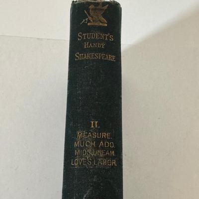 LOT 60X: Volumed Set of Student’s Handy Shakespeare, from 1881!