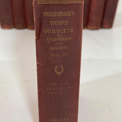 LOT 61: Volumed Set of the Works of Shakespeare, Complete and Unabridged, 1877!!