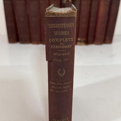 LOT 61: Volumed Set of the Works of Shakespeare, Complete and Unabridged, 1877!!