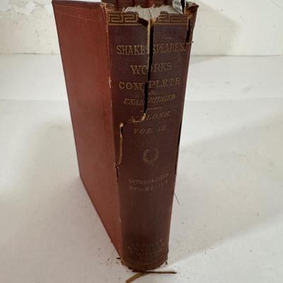 LOT 61: Volumed Set of the Works of Shakespeare, Complete and Unabridged, 1877!!
