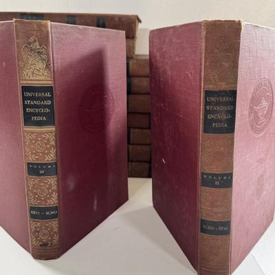 LOT 64X: Universal Standard Encyclopedia Set, 1956,57