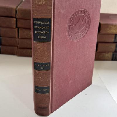 LOT 64X: Universal Standard Encyclopedia Set, 1956,57