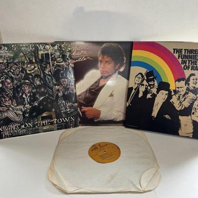 LOT 66X: Vinyls of Michael Jackson’s Thriller, also featuring Rod Stewart, Neil Young and a Collection of American Radio Humor, including...