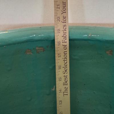 LOT 68X: Chinese Egg Pot Dragon Motif Large Jardiniere (19 Inches)