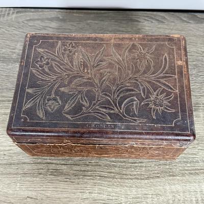 LOT 76L: Ornate Antique & Vintage Jewelry Boxes