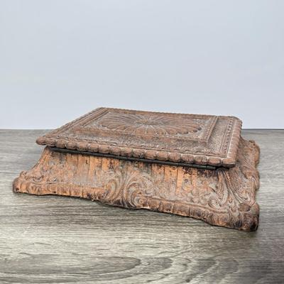 LOT 76L: Ornate Antique & Vintage Jewelry Boxes