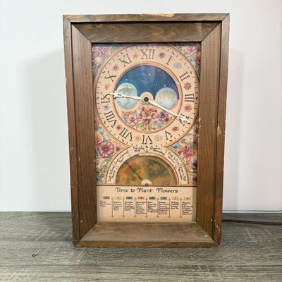 LOT 82L: Vintage 1970s Fairfield Time to Plant Flowers Clock Model No. 5