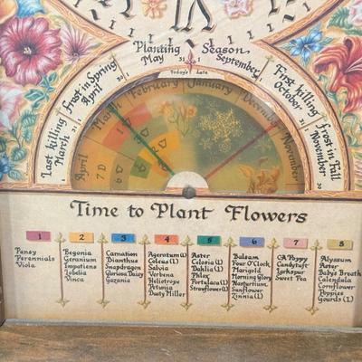 LOT 82L: Vintage 1970s Fairfield Time to Plant Flowers Clock Model No. 5