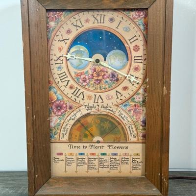 LOT 82L: Vintage 1970s Fairfield Time to Plant Flowers Clock Model No. 5