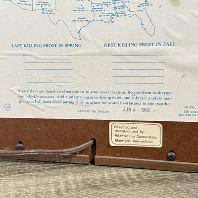 LOT 82L: Vintage 1970s Fairfield Time to Plant Flowers Clock Model No. 5