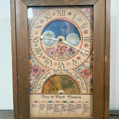 LOT 82L: Vintage 1970s Fairfield Time to Plant Flowers Clock Model No. 5