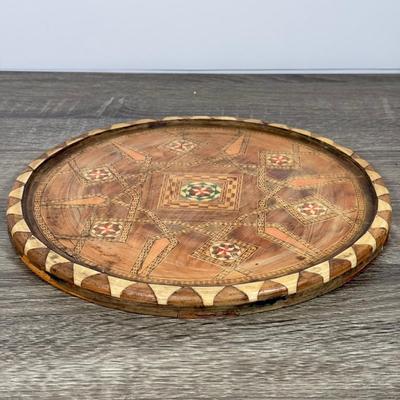 LOT 84L: Beautiful Vintage Inlayed Trinket Box Collection w/ Matching Tray & Collection of Glass Marbles