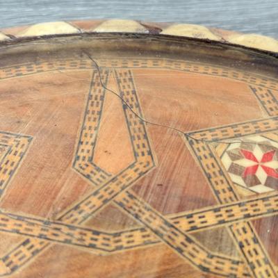 LOT 84L: Beautiful Vintage Inlayed Trinket Box Collection w/ Matching Tray & Collection of Glass Marbles