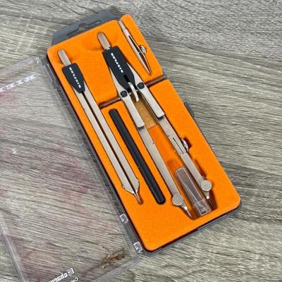 LOT 85L: Vintage Abacus & Riefler Drafting Tool Set