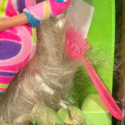 LOT 88D: Vintage Barbie Corvette & Dolls: Ken’s, Totally Hair Barbie & More