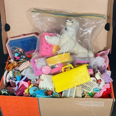 LOT 90D: 1980s Mattel Barbie Furniture, Clothes & Accessories
