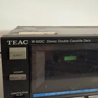LOT 91X: TEAC W-500C Stereo Double Cassette Deck