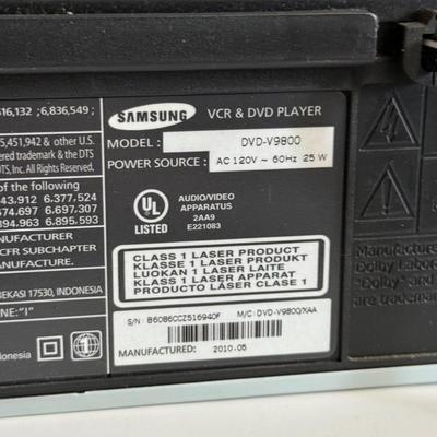 LOT 93X: Samsung VCR & DVD Player Model DVD-V9800
