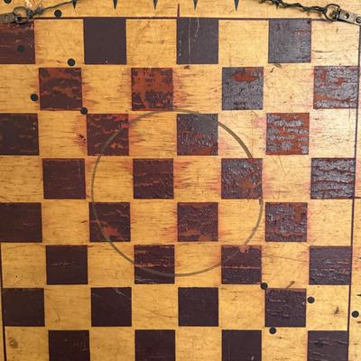 LOT 95X: Vintage Carrom Game Board
