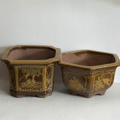 LOT 96X: Beautiful Matching Vintage Ceramic Planters