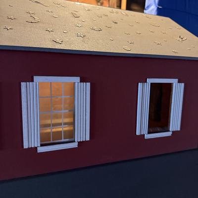 LOT 98Z: Vintage 24” Wooden Doll House