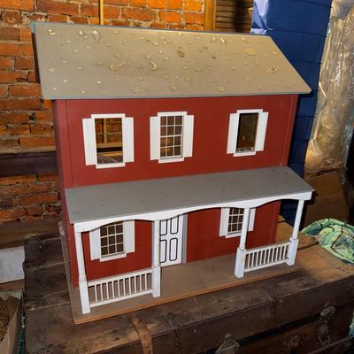 LOT 98Z: Vintage 24” Wooden Doll House
