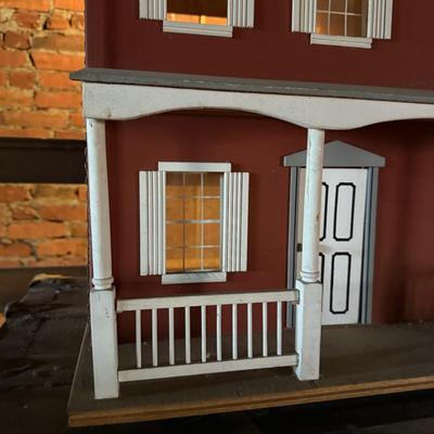LOT 98Z: Vintage 24” Wooden Doll House